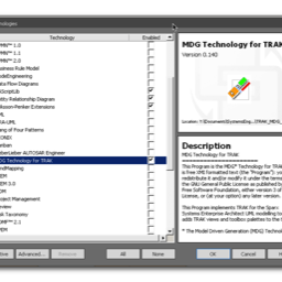 Enabling the MDG for TRAK within Sparx System Enterprise Architect